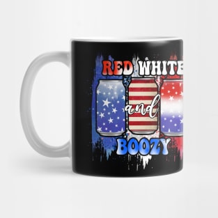 Red White And Boozy Mug